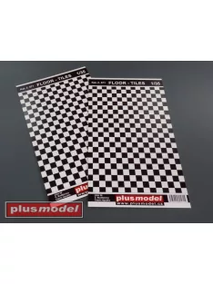 Plus model - Floor tiles black and white