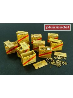  Plus model - US ammunition boxes with cartons of charges 26. Division ''Volksgrenadier'' - 101. Division ''