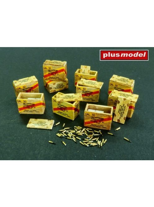 Plus model - US ammunition boxes with cartons of charges