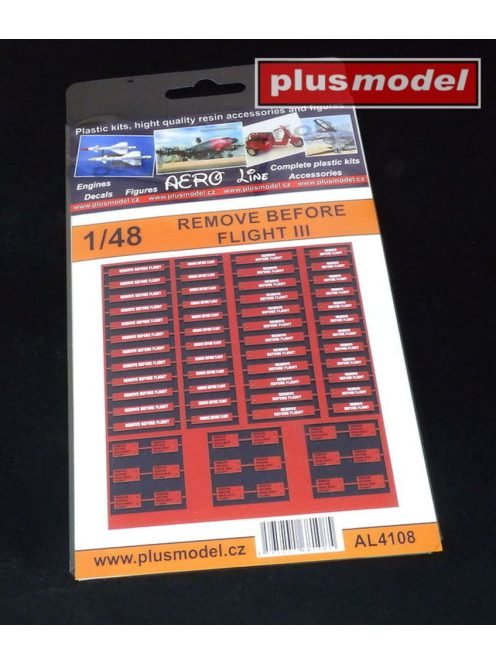 Plus model - Remove Before flight III