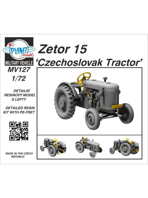 Planet Models - Zetor 15 Czechoslovak Tractor
