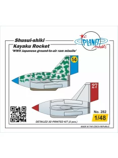   Planet Models - Shusui-shiki Kayaku Rocket ‘WWII Japanese ground-to-air ram missile’ 2 pcs 1/48