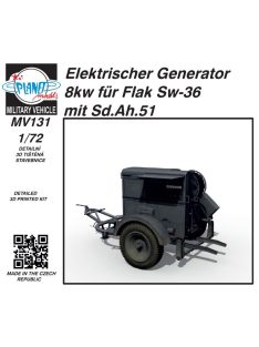   Planet Models - Elektrischer Generator 8kw für Flak Sw-36) mit Sd.Ah.51 1/72