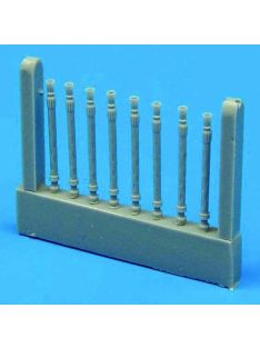   Quickboost - Lancaster gun barrels oval perforated Für Hasegawa Bausatz.