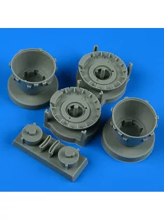   Quickboost - B-25H/J Mitchell cowlings and cooling flaps (opened) for Hasegawa