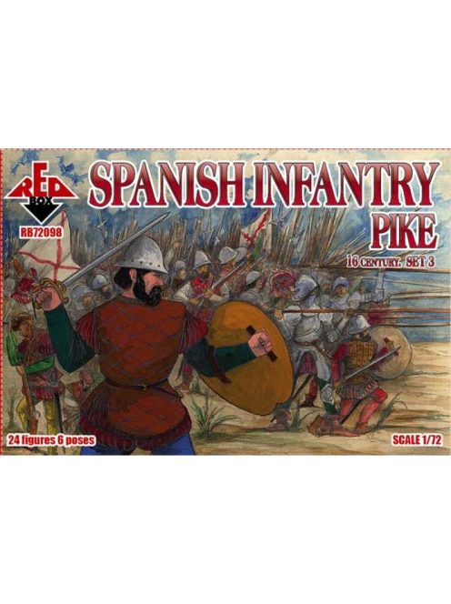 Red Box - Spanish infantry(Pike),16th century,set3