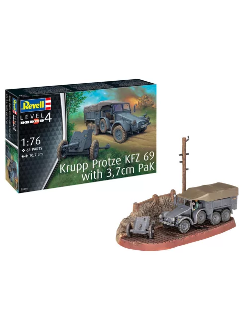 Revell - Krupp Protze KFZ 69 with 3 7cm Pak