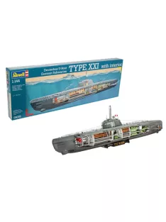 Revell - German U-Boot Type XXI with interior 1:144 (5078)