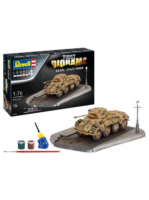 Revell - First Diorama Set - Sd.Kfz. 234/2 Puma