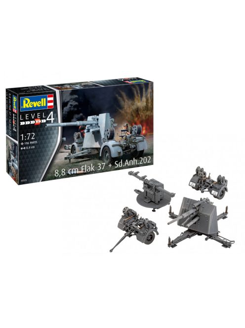 Revell - 88 cm Flak 37 + Sd.Anh.202