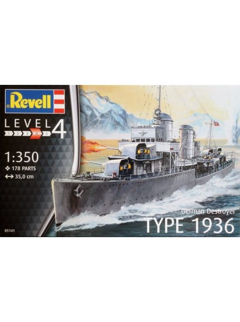 Revell - German Destroyer Type 1936 1:350 (5141)