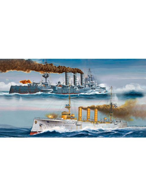 Revell - German WWI Light Cruisers SMS Dresden & SMS Emden 1:350 (5500)