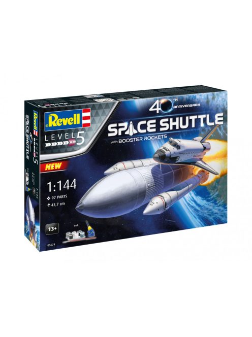 Revell - Geschenkset Space Shuttle& Booster Rockets, 40th. 