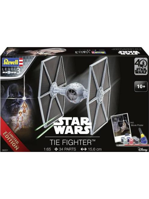 Revell - Star Wars Gift Set TIE Fighter (Ltd. Edition) 1:65 (6051)