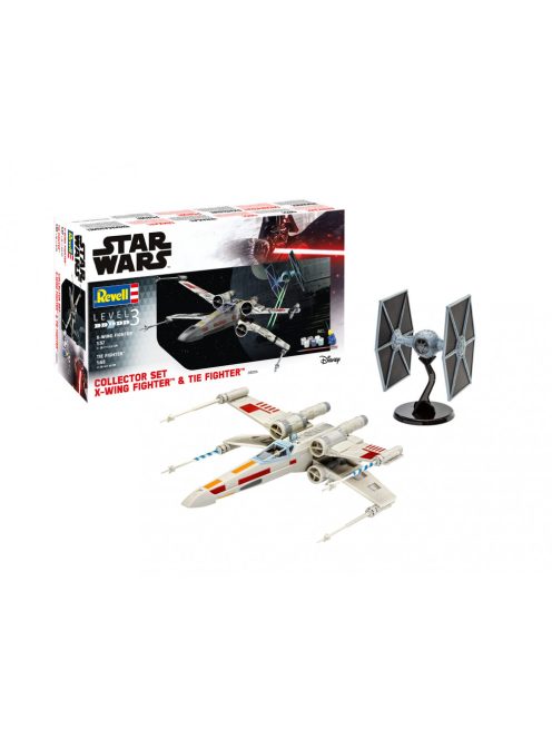 Revell - Star Wars Gift Set X-Wing Fighter + TIE Fighter 1:57 1:65 (06054)