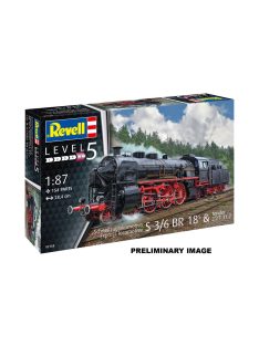 Revell - Model Set Schnellzuglokomotive S3/6 BR18mit Tender
