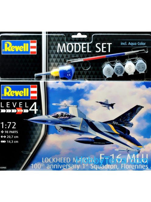 Revell - Model Set F-16 Mlu (Belgium) 70Th Anniversary (63905)