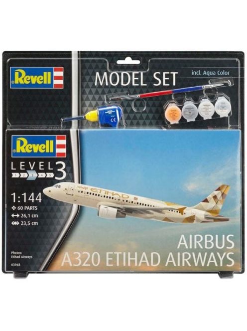 Revell - Model Set Airbus A320 Etihad 1:144 (63968)