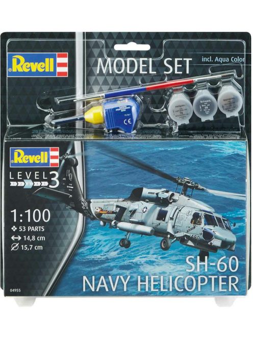 Revell - Model Set Sh-60 Navy Helicopter 1:100 (64955)