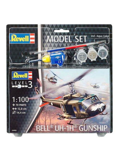 Revell - Model Set Bell UH-1H Gunship 1:100 (64983)