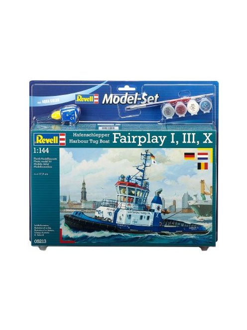 Revell - Model Set - Harbour Tug Boat 'Fairplay' I, III, X 1:144 (65213)