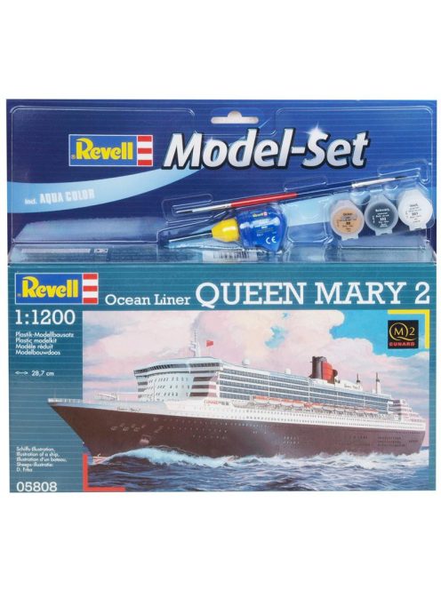 Revell - Model Set - Ocean Liner Queen Mary 2 1:1200 (65808)