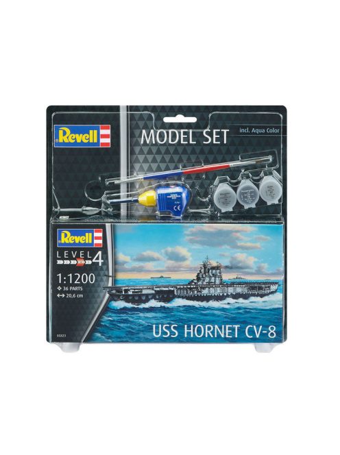 Revell - Model Set Uss Hornet Cv-8 1:1200 (65823)