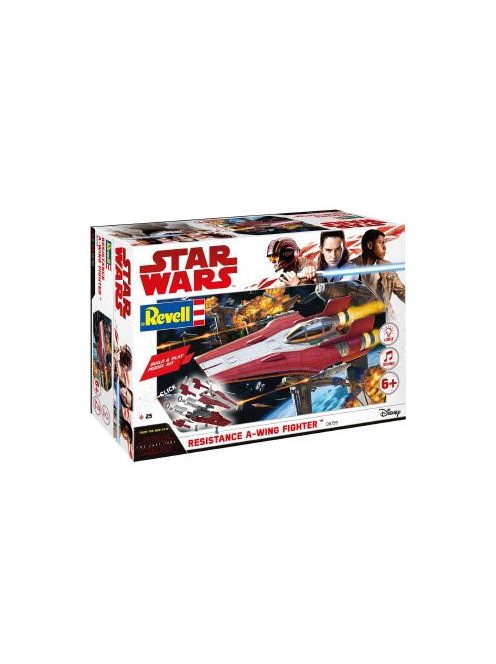 Revell - Star Wars Build & Play Resistance A-Wing Fighter, Red (6759)