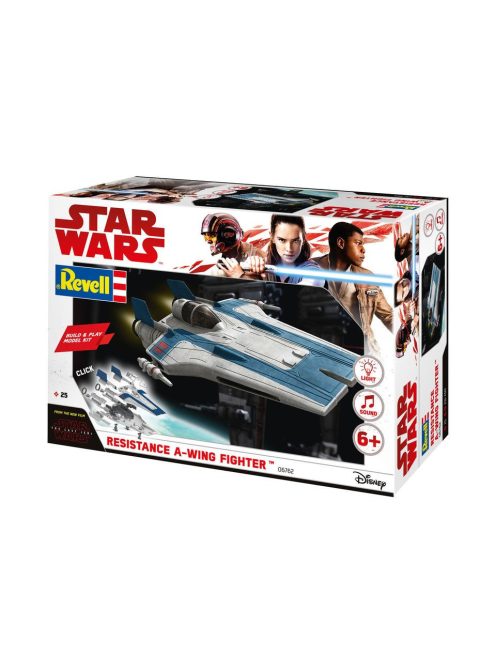 Revell - Star Wars Build & Play Resistance A-Wing Fighter, Blue (6762)