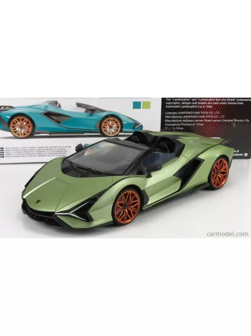 Re-El Toys - Lamborghini Sian Fkp 37 Hybrid 2020 Ligh Green Met