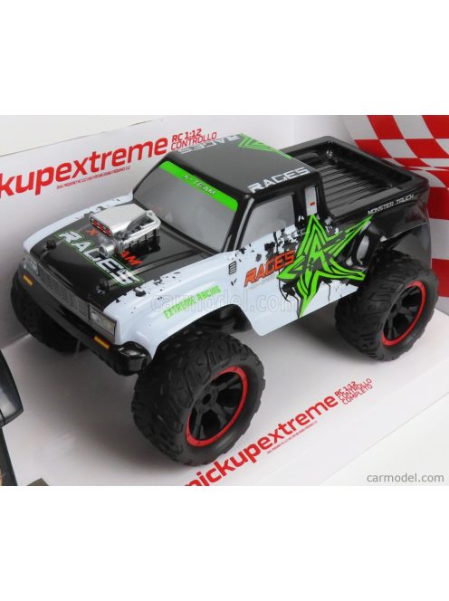 Re-El Toys - Extreme X-Team Pick-Up Bigfoot Monster 4X4 Truck 2019 White Green Black