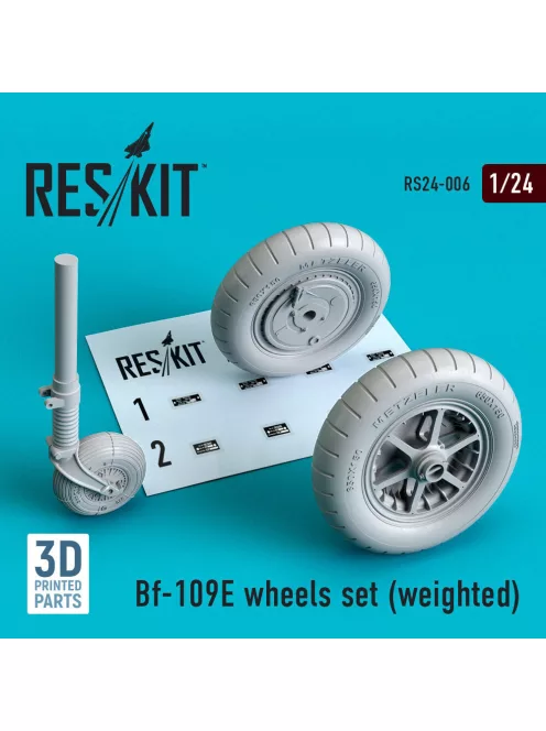 Reskit - Bf-109E wheels set (weighted)