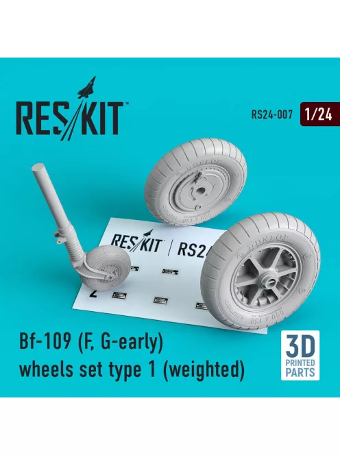 Reskit - Bf-109 (F G-early) wheels set type 1 (weighted)