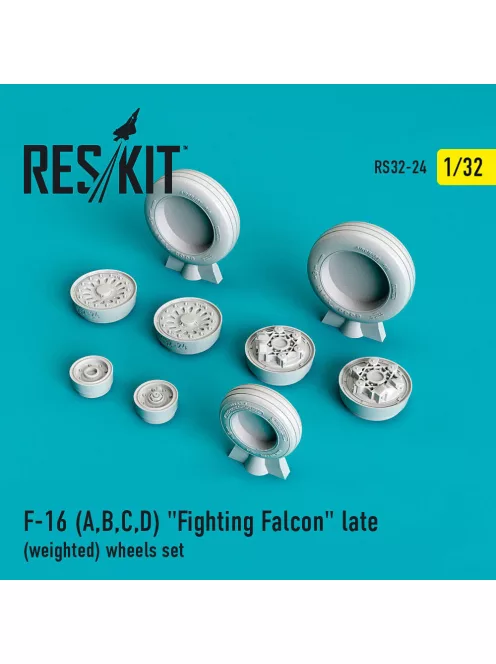 Reskit - F-16 (A,B,C,D) Fighting Falcon late (weighted) wheels set