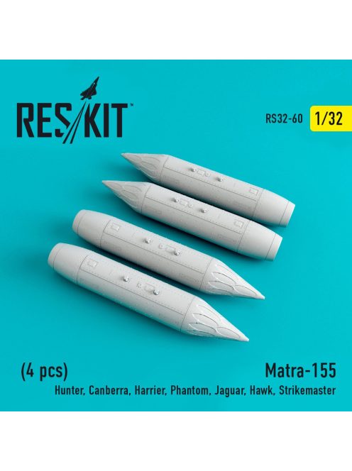 Reskit - Matra-155 (4 pcs) (Hunter, Canberra, Harrier, Phantom, Jaguar, Hawk, Strikemaster) (1/32)