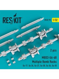   Reskit - MBD3-U6-68 Multiple Bomb Racks (2 pcs)  (Su-17, Su-24, Su-27, Su-30, Su-34, Su-35)  (1/32)