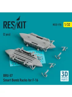   Reskit - BRU-57 Smart Bomb Racks for F-16 (2 pcs) (3D Printed)