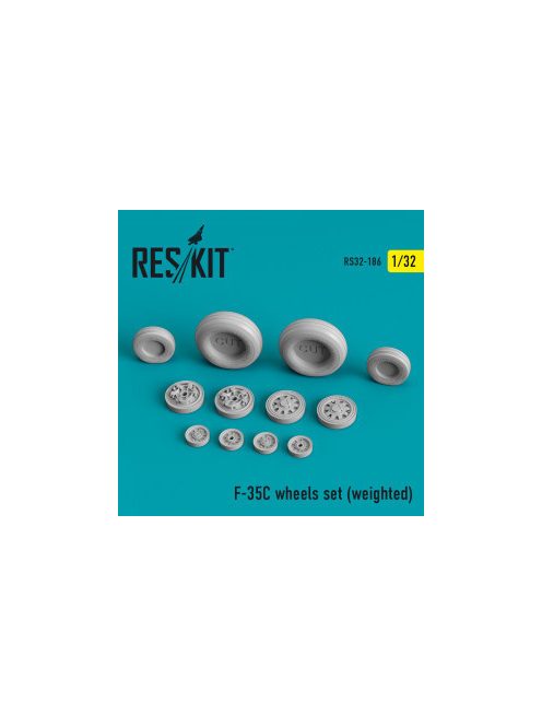 Reskit - F-35C "Lightning II" wheels set (weighted) (1/32)