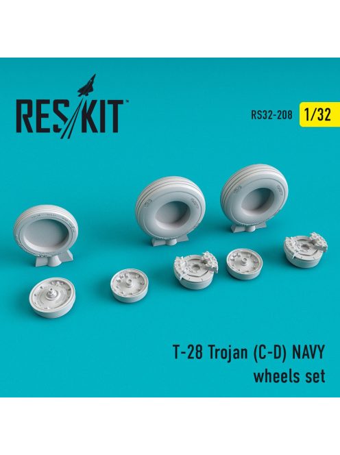 Reskit - T-28 (C,D) "Trojan" NAVY wheels set (1/32)