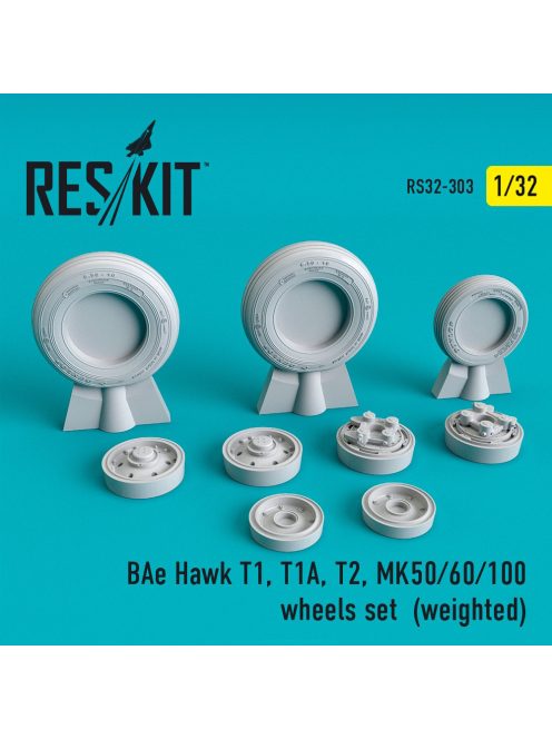 Reskit - BAe Hawk T1, T1A, T2, MK50/60/100 wheels set  (weighted) (1/32)