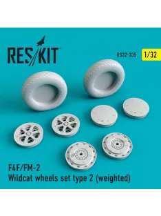 Reskit - F4F/FM-2 Wildcat wheels set type 2 (weighted)