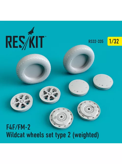 Reskit - F4F/FM-2 Wildcat wheels set type 2 (weighted)