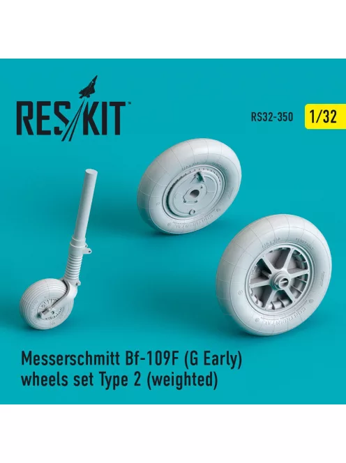 Reskit - Bf-109 (F, G-early) wheels set type 2 (weighted)