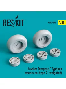 Reskit - Hawker Tempest/Typhoon wheels set type 2 (weighted)