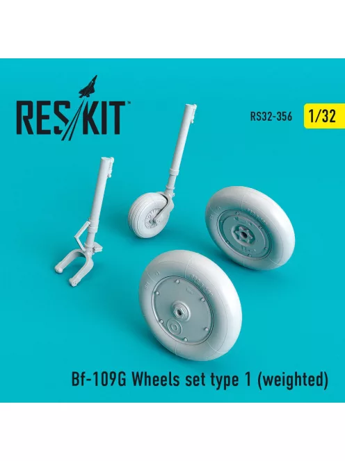 Reskit - Bf-109G wheels set type 1 (weighted)