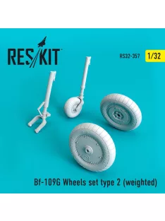 Reskit - Bf-109G wheels set type 2 (weighted)