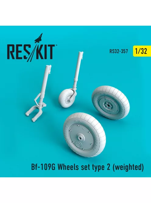 Reskit - Bf-109G wheels set type 2 (weighted)
