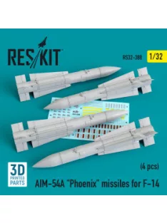   Reskit - AIM-54A "Phoenix" missiles for F-14 (4pcs) (1/32)