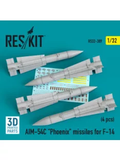   Reskit - AIM-54C "Phoenix" missiles for F-14 (4pcs) (1/32)