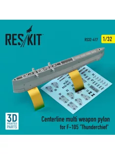   Reskit - Centerline multi weapon pylon for F-105 Thunderchief (3D Printed)